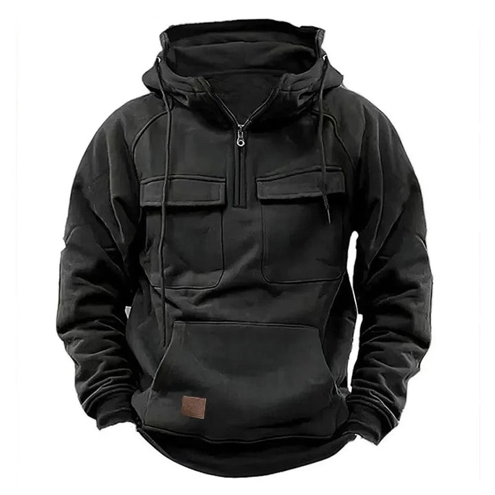 Levoire | Pull à capuche tactique robuste Noir