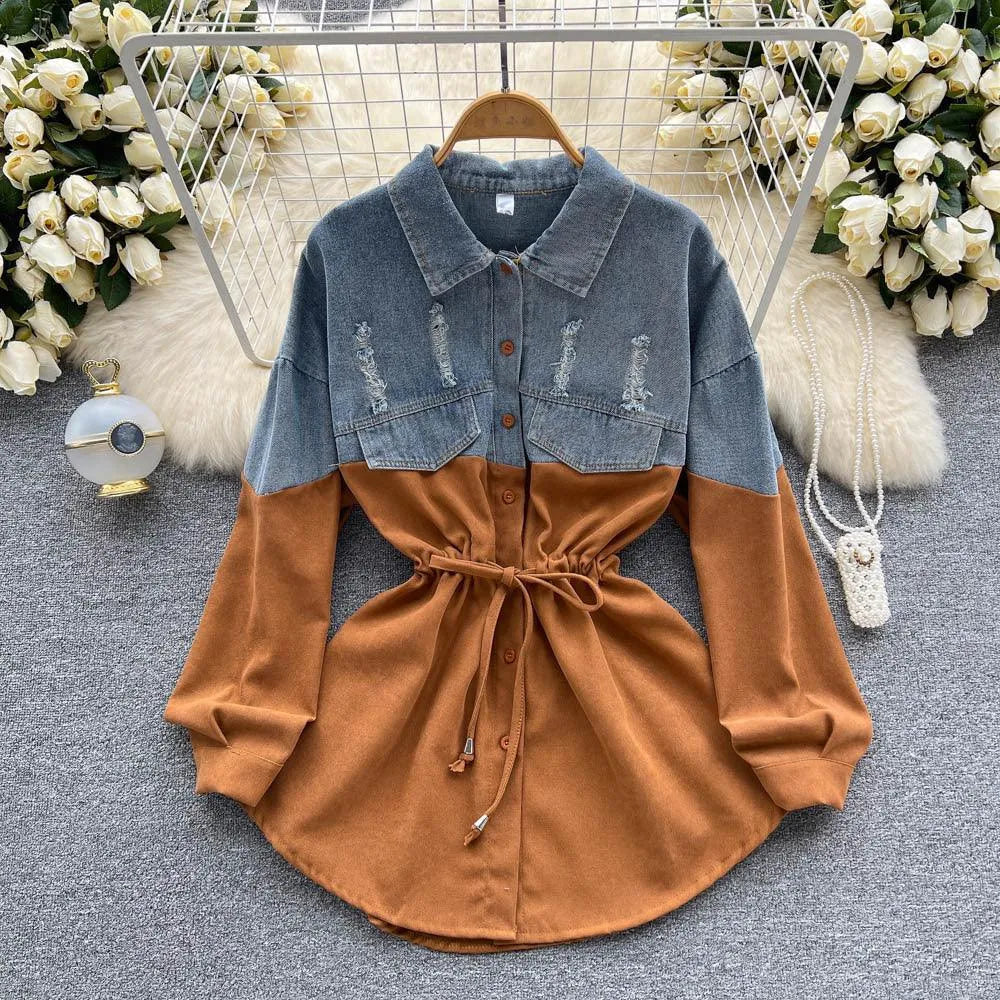Levoire | Pull femme avec couleur contrastée Karamelli Taille moyenne