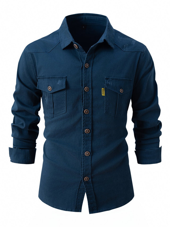 Levoire | Chemise Élégante Pour Hommes Bleu