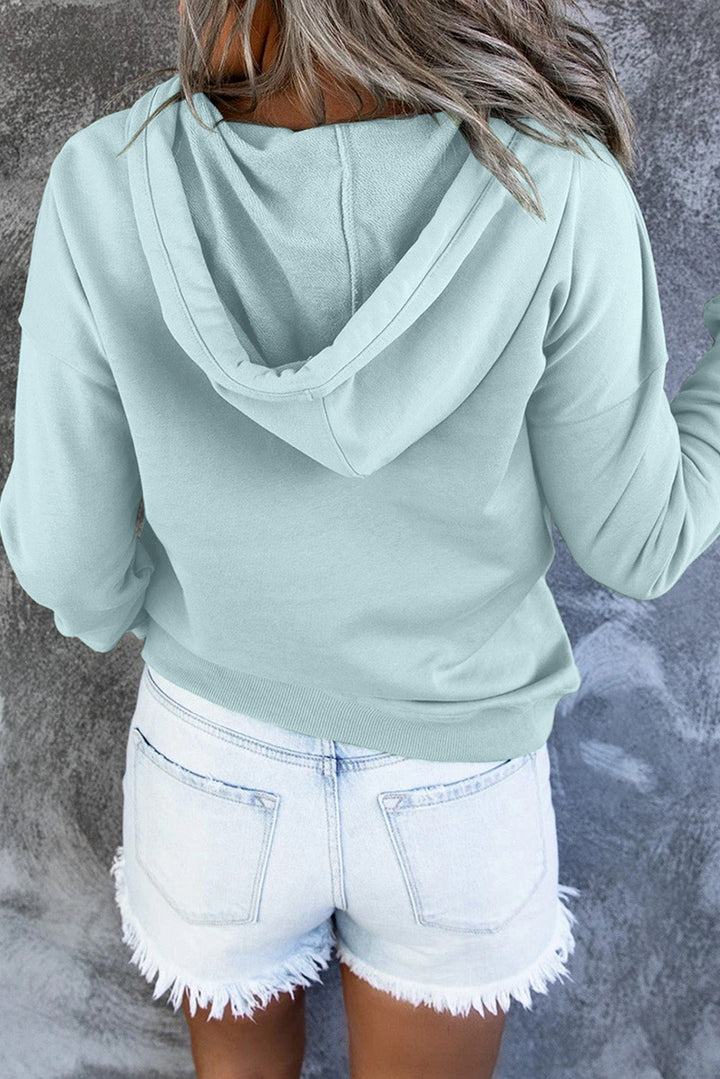 Levoire | Pull Fleece Chaud Avec Capuche Et Boutons