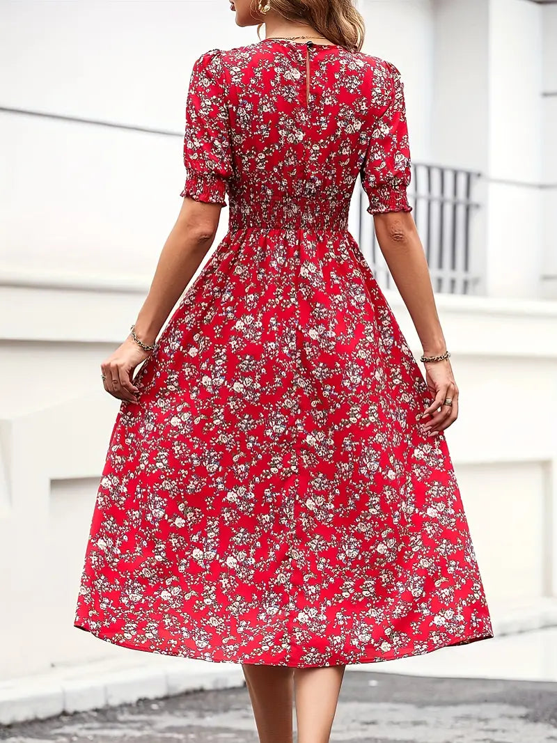 Levoire | Robe Avec Imprimé Floral Et Col Rond