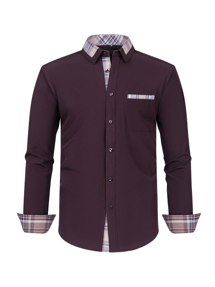 Levoire | Chemise Fine Adaptée Aux Affaires Avec Col À Carreaux Noir