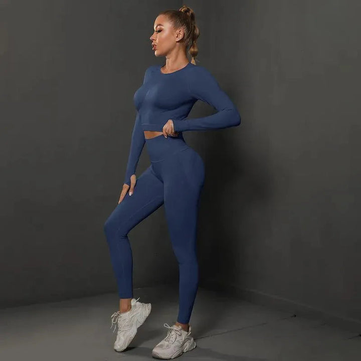 Levoire | Pantalons de yoga et haut parfaits Bleu foncé