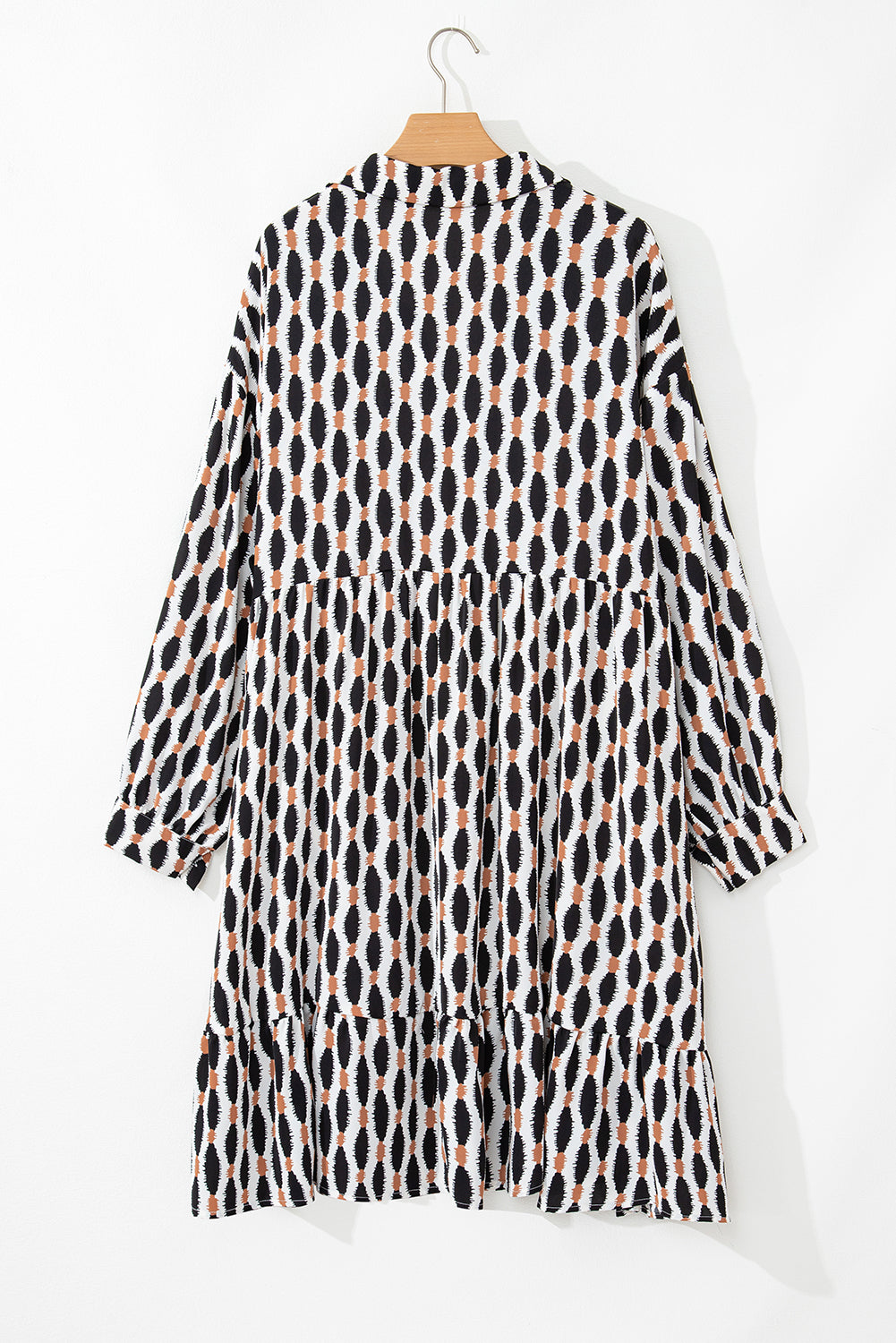 Levoire | Robe Mini Avec Décolleté En V Rayé Et Impression Géométrique Pour Femmes