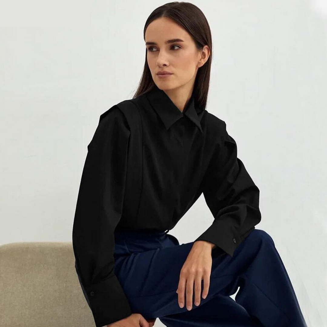 Levoire | Blouse - Une Blouse D'Affaires Élégante Noir
