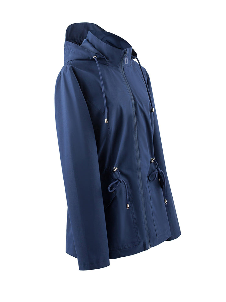 Levoire | Veste De Printemps Et D'Automne À Capuche Imperméable À Taille Empiriques