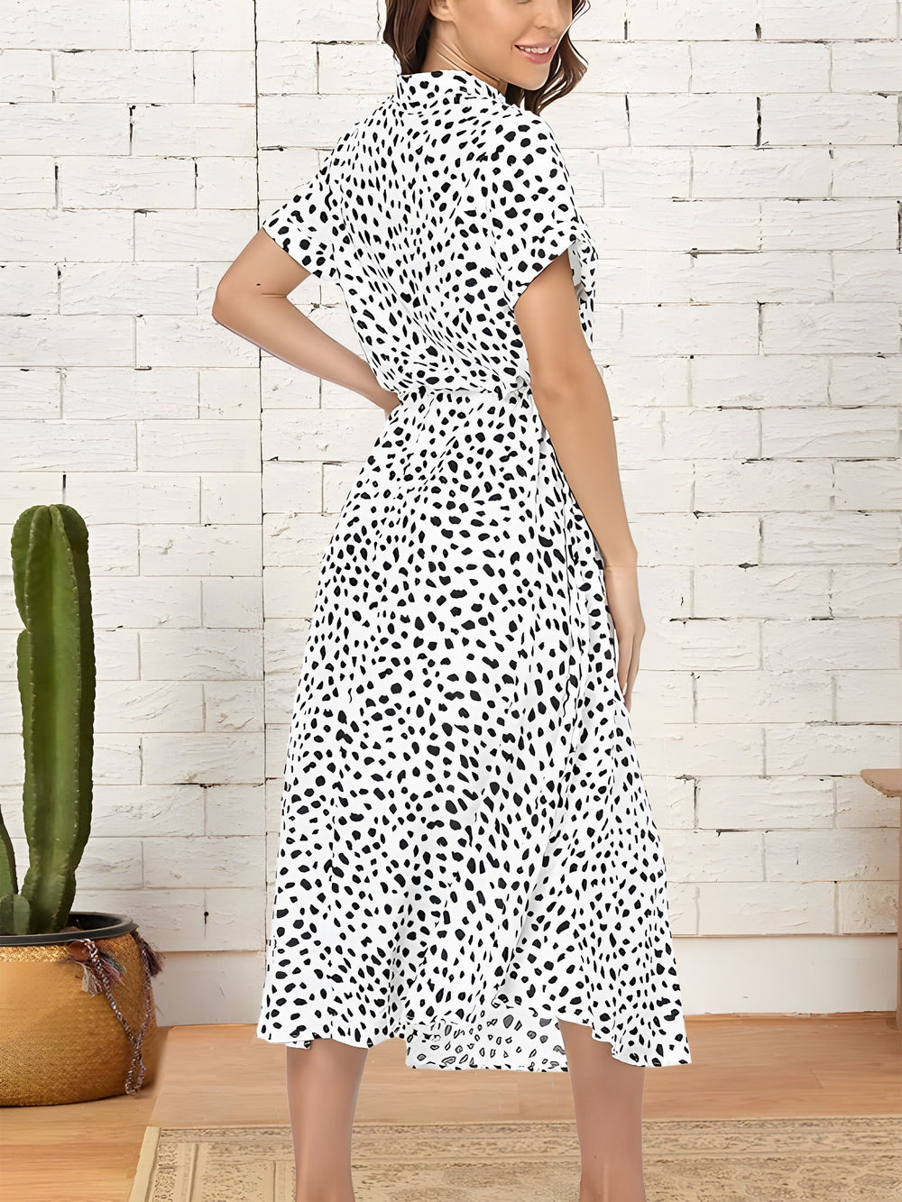 Levoire | Femme Robe Élégante À Cordon Imprimé