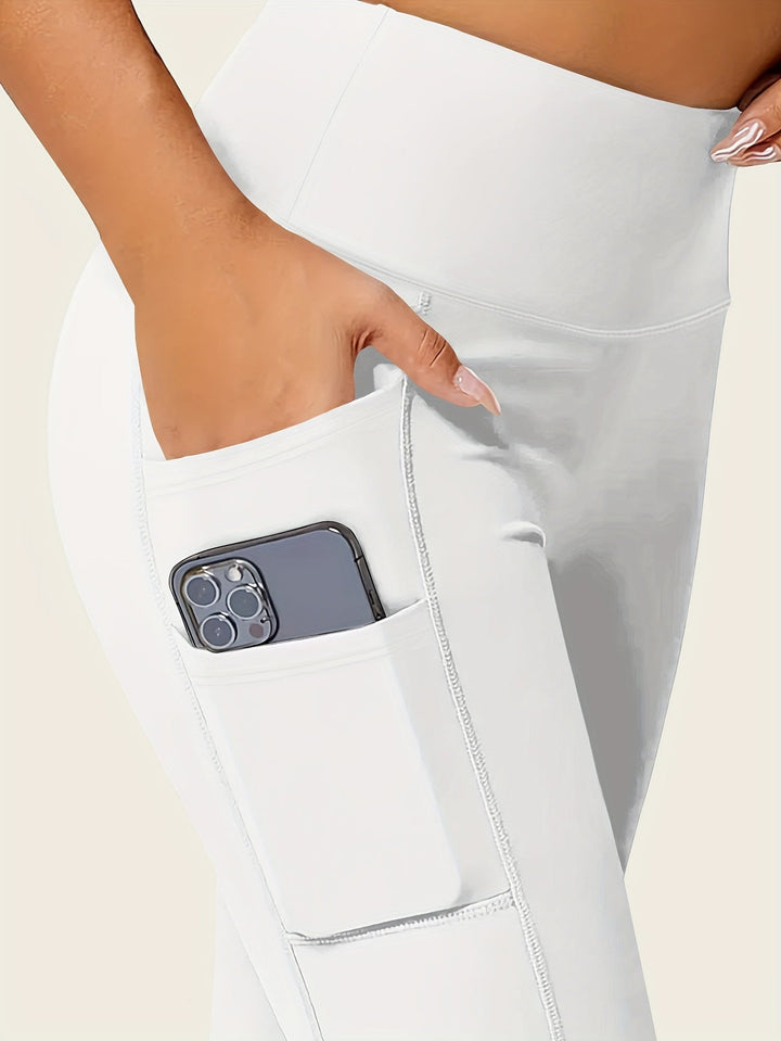 Levoire | Pantalons De Yoga Unis Avec Poche Et Haute Élasticité