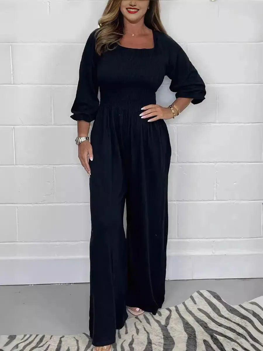 Levoire | Robe confortable et extensible pour femmes Noir