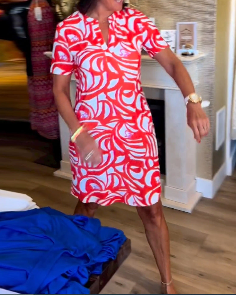 Levoire | Robe D'Été A-Ligne Légère Avec Décolleté En V