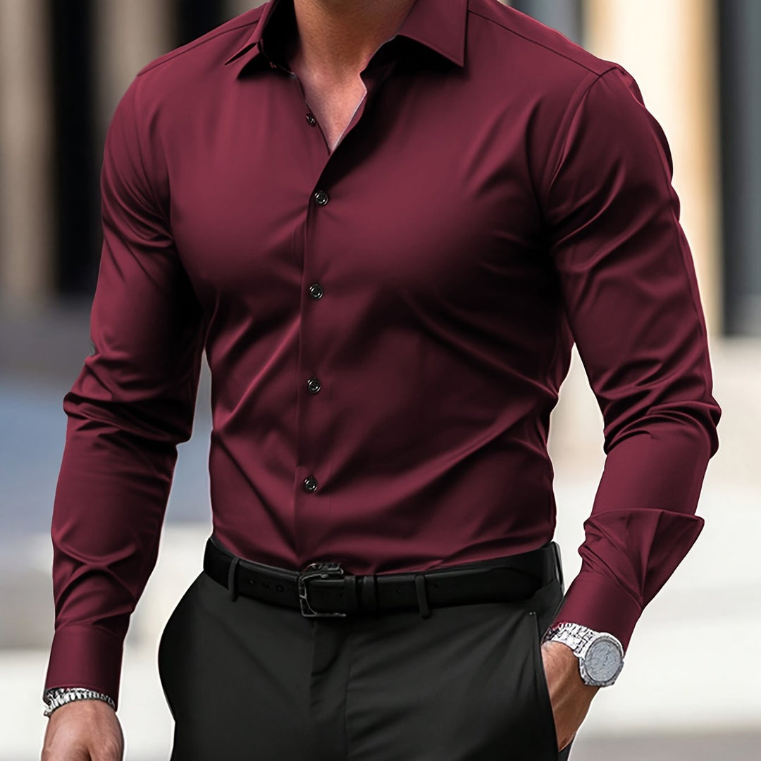 Levoire | Chemise Élégante Pour Hommes En Mélange De Polyester