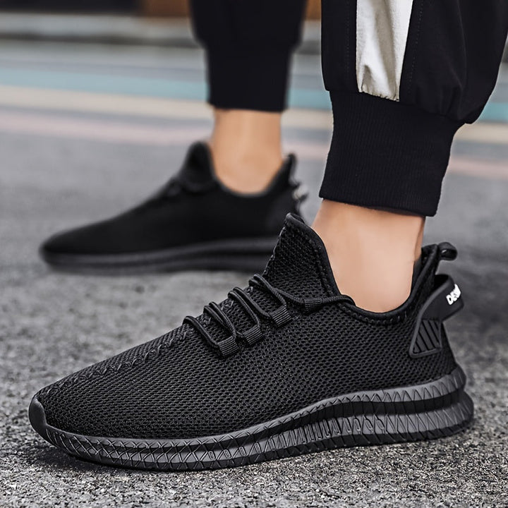 Levoire | Chaussures Noires À Glissière Avec Lacets Réglables Et Semelle Douce Noir