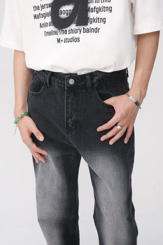 Levoire | Hommes Denim Lavé Coupe Droite Jeans