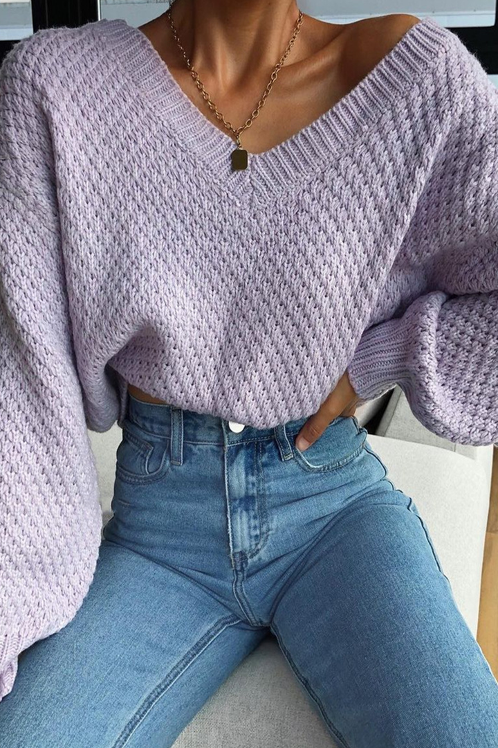 Levoire | Style De Rue Top Avec Décolleté En V Et Détails Fentes