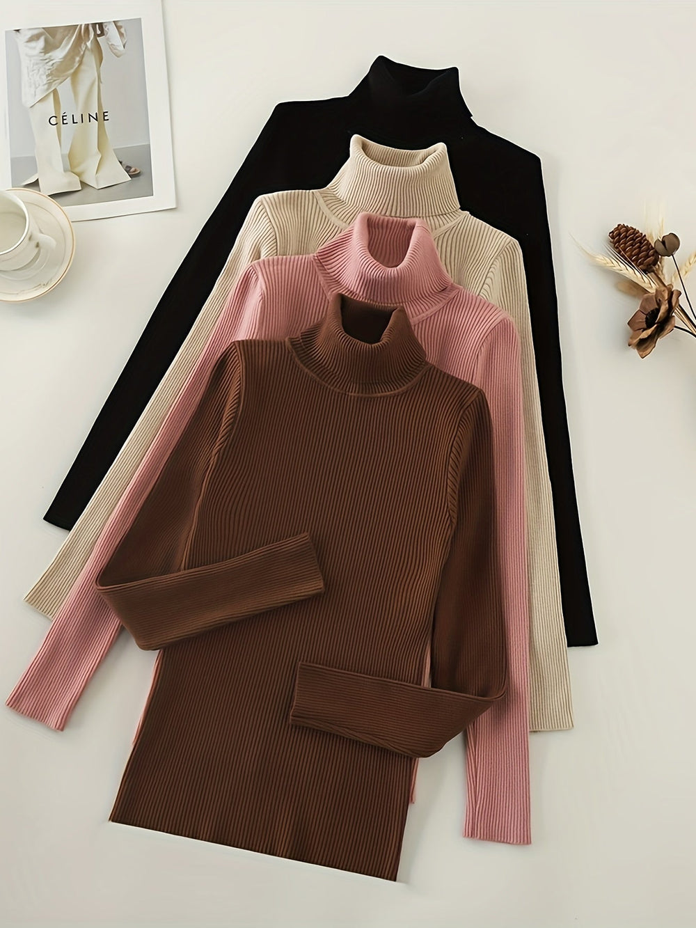 Levoire | Chemise À Col Montant Confortable Avec Manches Longues Pakke 2