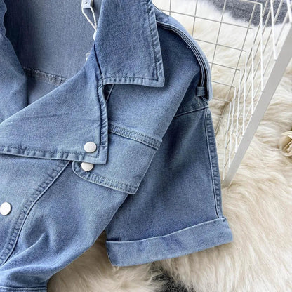 Levoire | Salopettes en jean courtes pour femmes : décontractées, stylées et avec poches cargo