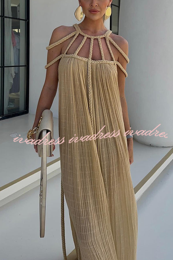 Levoire | Fließendes Maxikleid Fr T Multicolore Une taille convient à tous