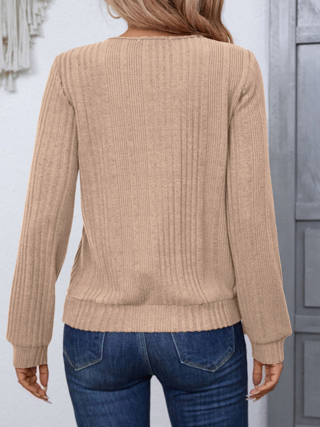 Levoire | Col rond à manches longues en tricot