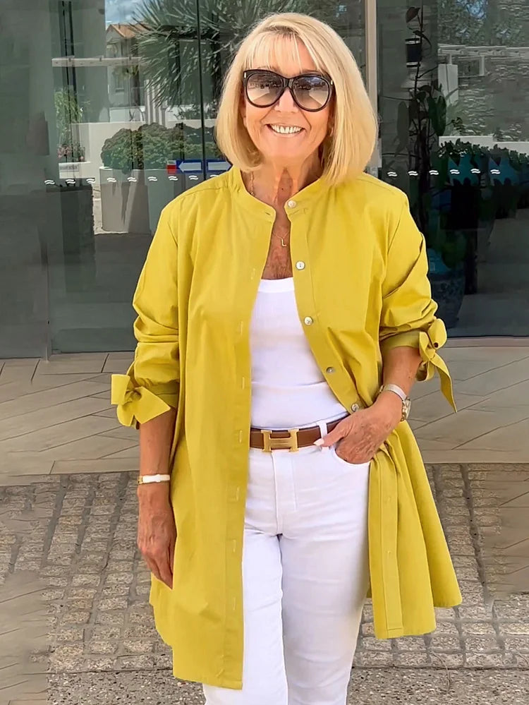 Levoire | Blouse En Lin Pour Femmes Jaune