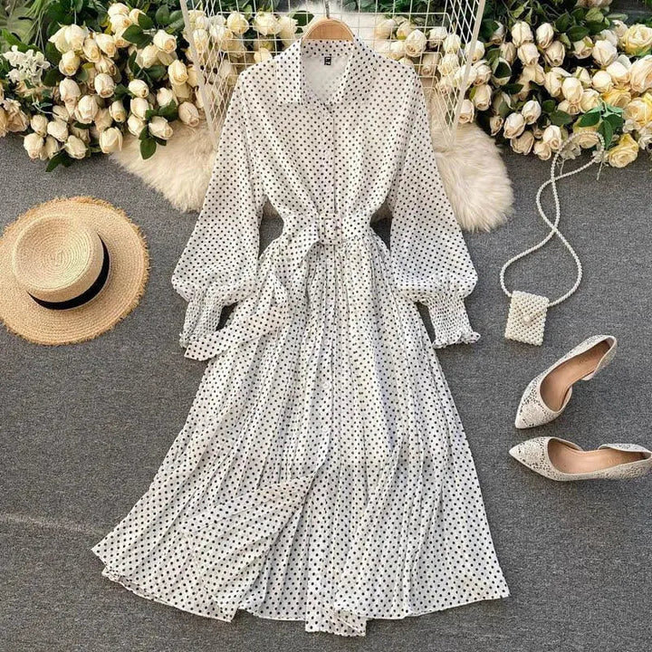 Levoire | Robe de printemps française pour femmes Blanc Taille libre