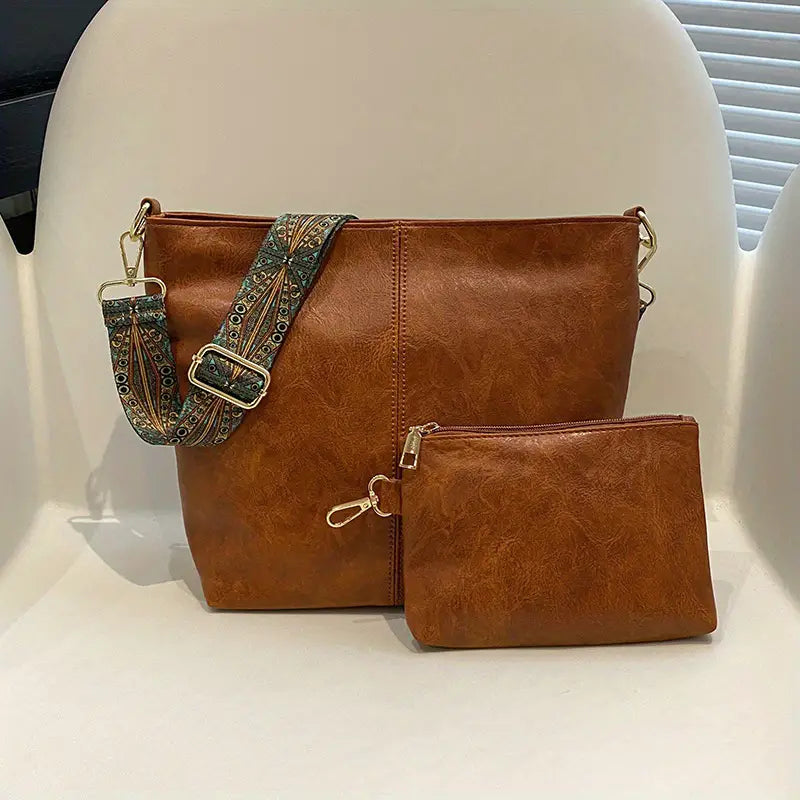 Levoire | Weinlese Sac Crossbody Braun Taille unique