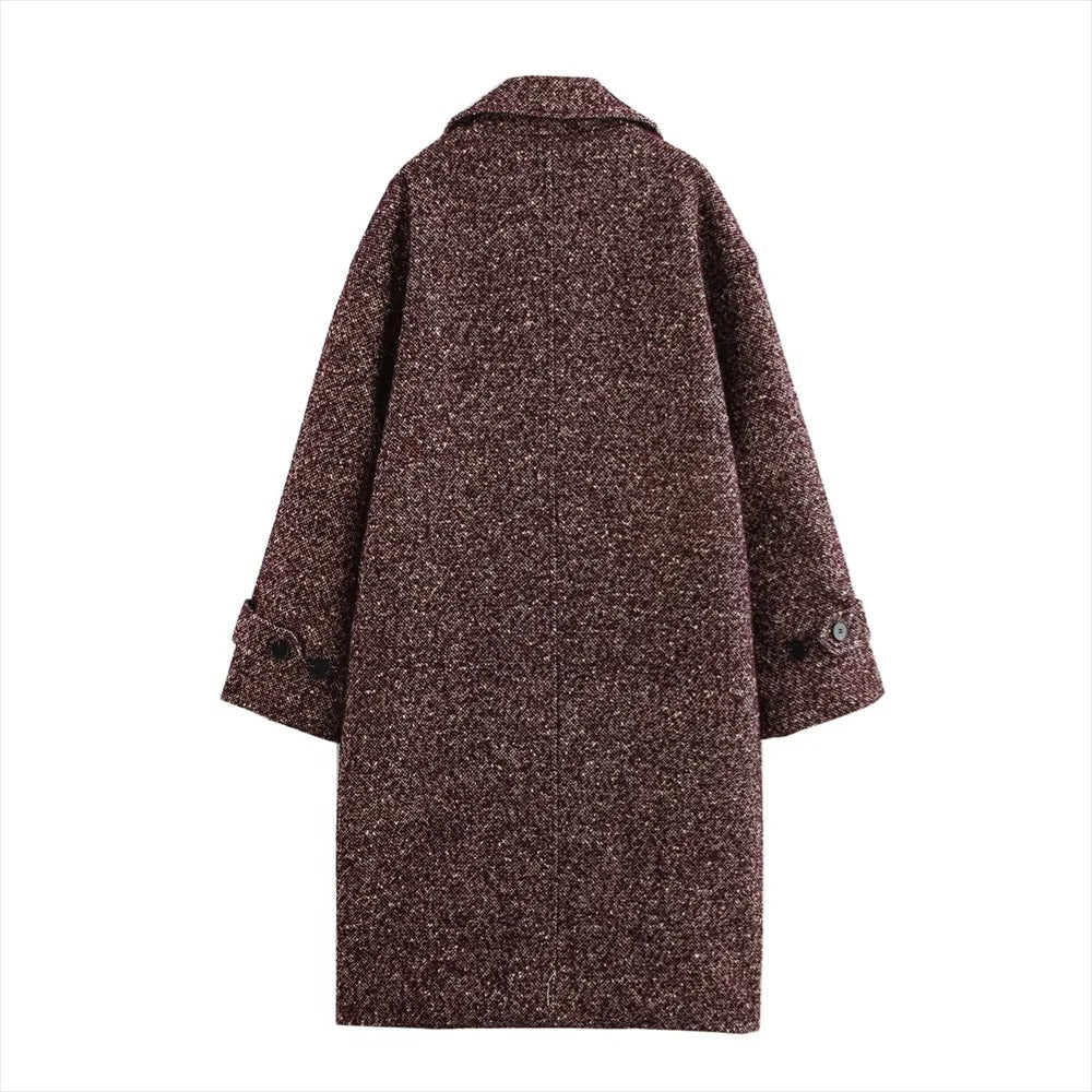 Levoire | Manteau Long En Laine Avec Coupe Classique