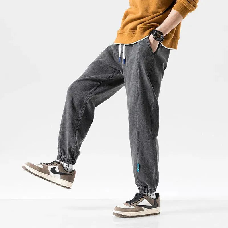 Levoire | Pantalons en jean pour hommes grande taille à jambe ample