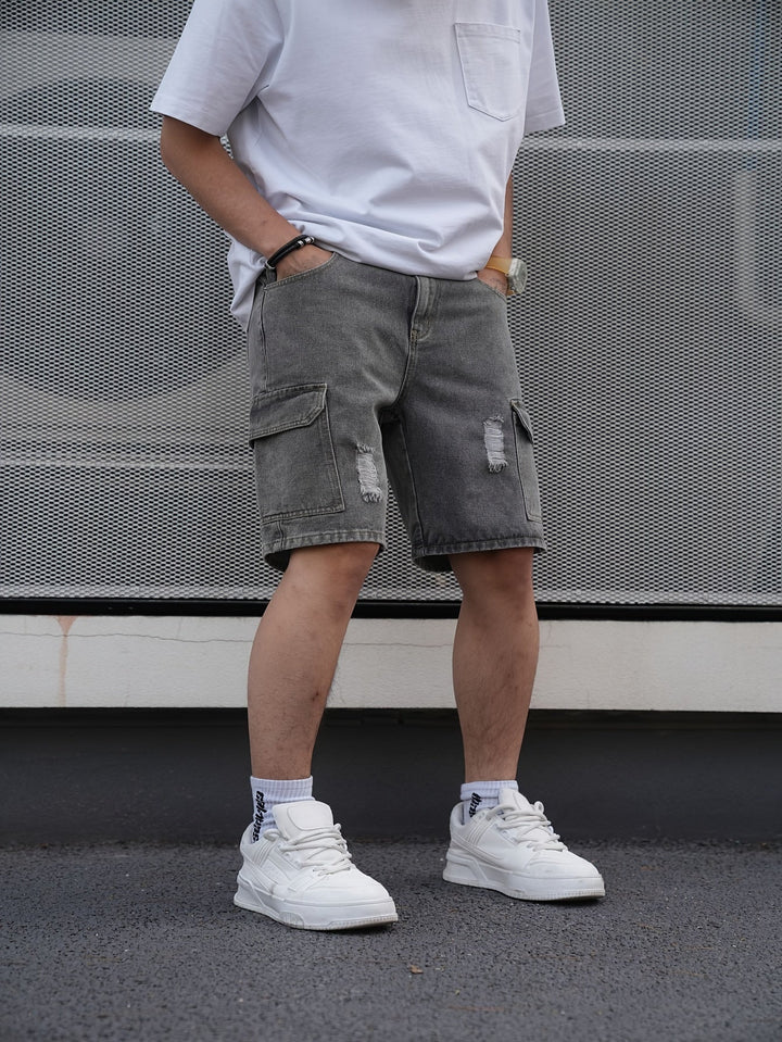 Levoire | Rip & Repair Shorts En Jean