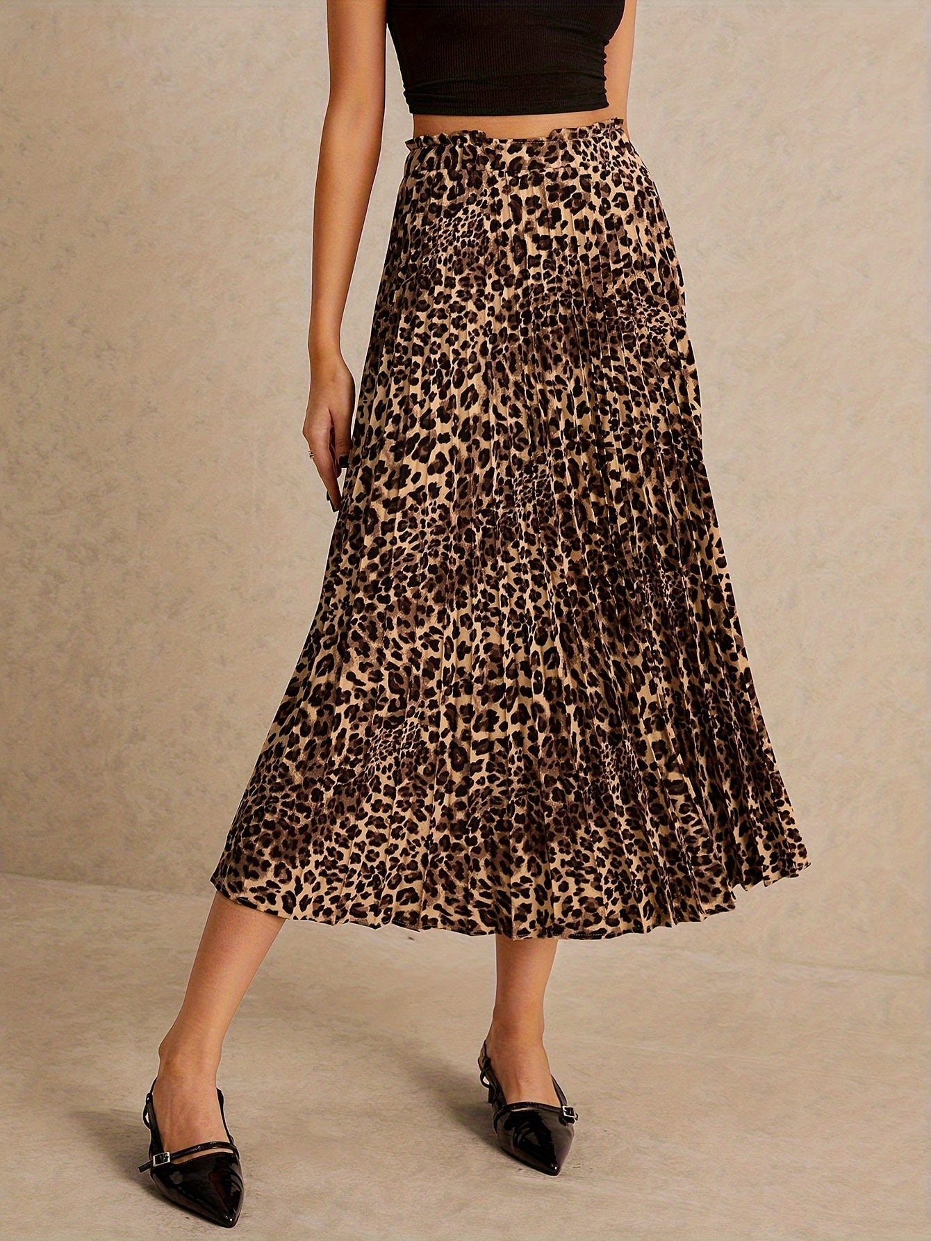 Levoire | Jupes Plissées En Motif Leobardi Élégantes