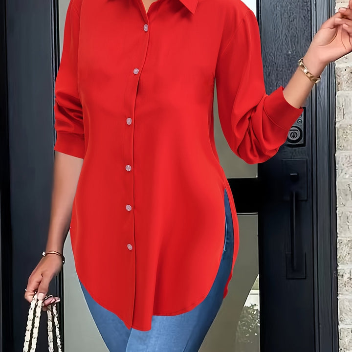 Levoire | Blouse Élégante Avec Fermeture À Boutons Et Manches Longues