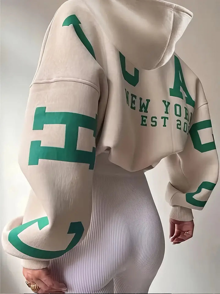 Levoire | Sweat à capuche général, moderne et confortable Abricot