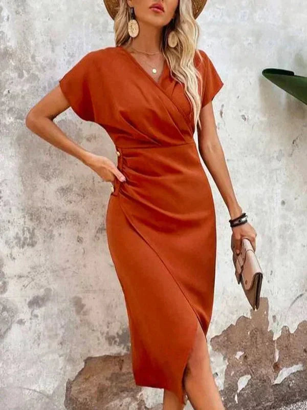 Levoire | Robe Mi-Longue Avec Décolleté En V