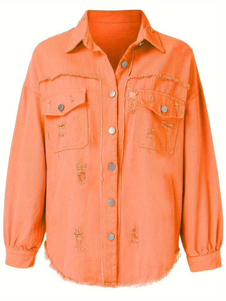 Levoire | Veste En Jean Délavée Élégante Pour Femmes