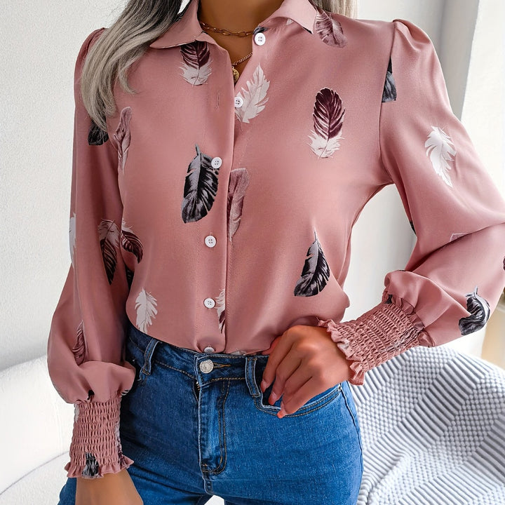 Levoire | Rennot-T-Shirts With Feather Patterns And Short Sleeves