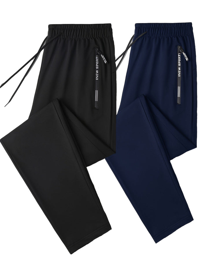 Levoire | Série De Pantalons De Jogging Bicolores Avec Des Bords Côtelés