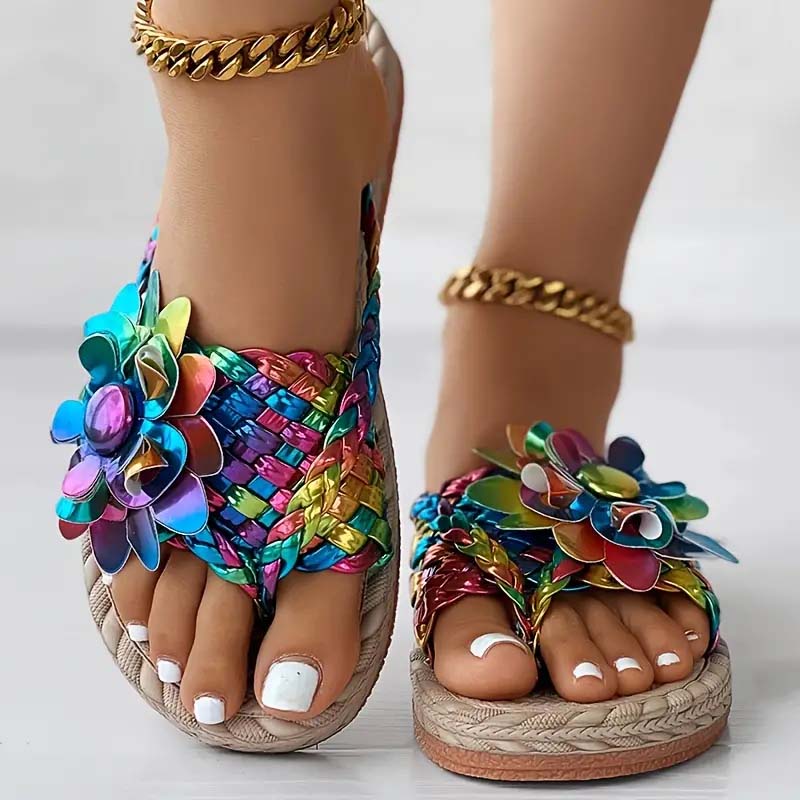 Levoire | Chaussures Plates Avec Fleurs 3D