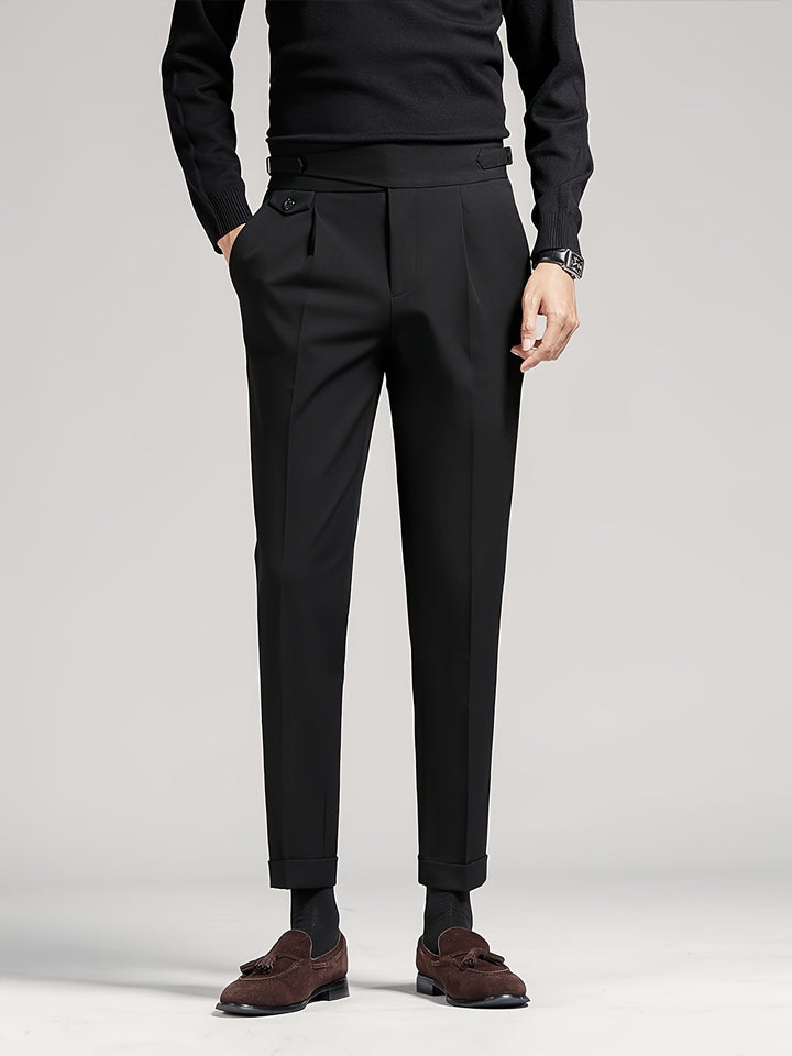 Levoire | Pantalon D'Affaires Regular Fit Unicolore Noir