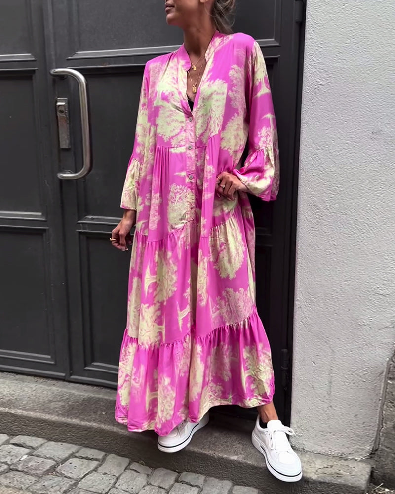Levoire | Robe Longue Et Fluide Rosa