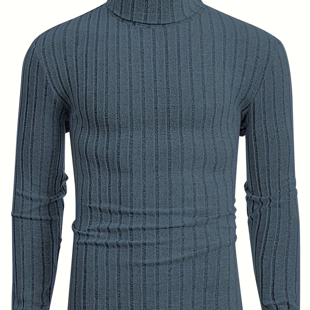 Levoire | Pull En Tricot Rayé Avec Col Pour Hommes