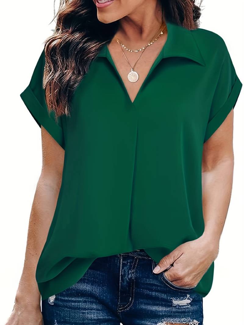 Levoire | Chemise D'Été Décontractée À Col Rabattu