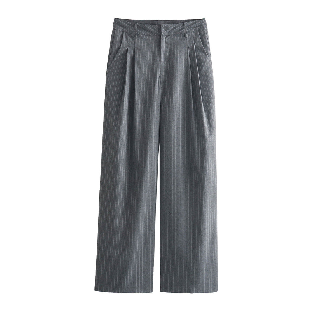 Levoire | Veste Courte Et Pantalon Taille Haute Pantalons gris