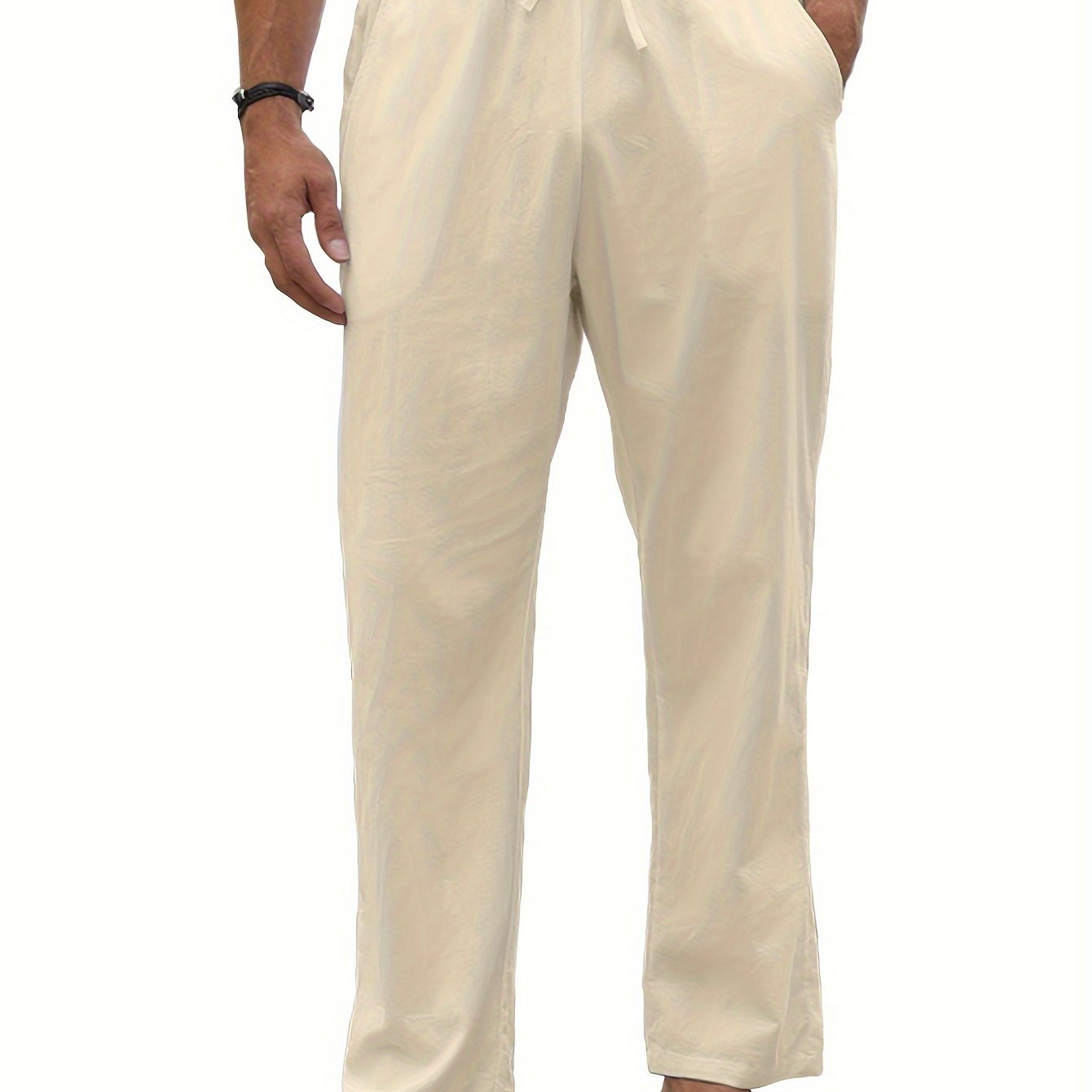 Levoire | Pantalons Décontractés Pour Hommes En Coton Et Lin