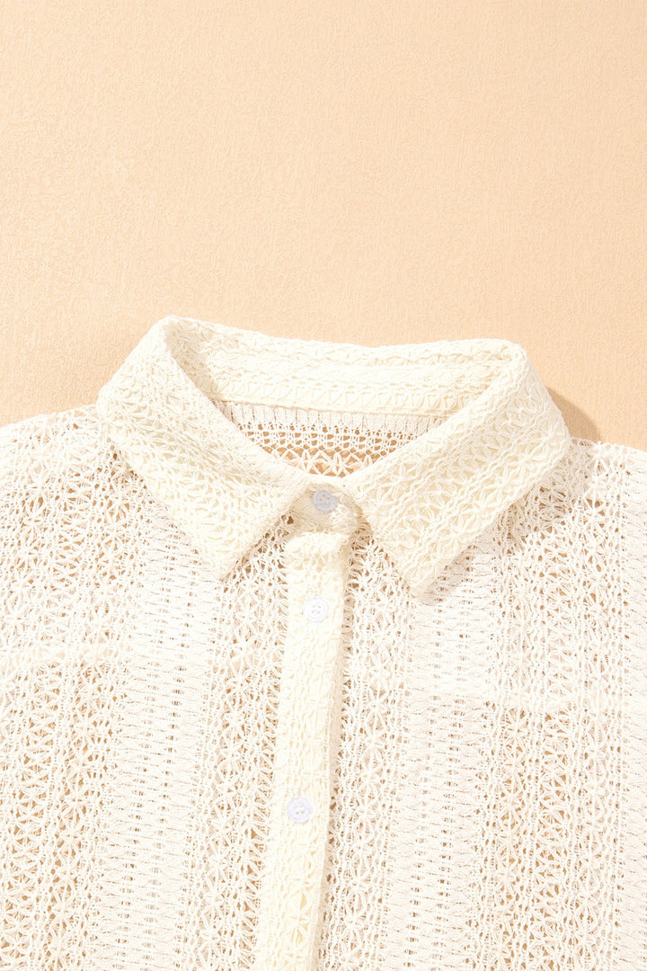 Levoire | Col En Crochet En Dentelle T-Shirt Grande Taille