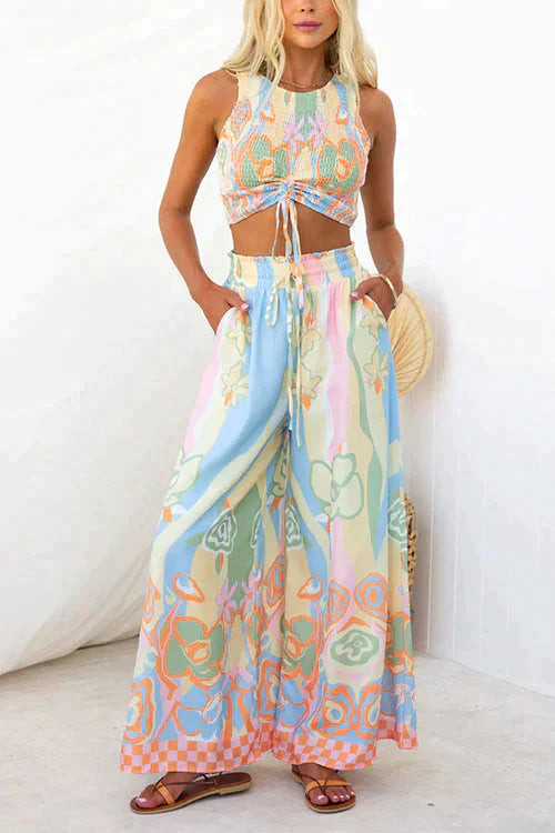 Levoire | Imprimé Floral Taille Élastique Satz