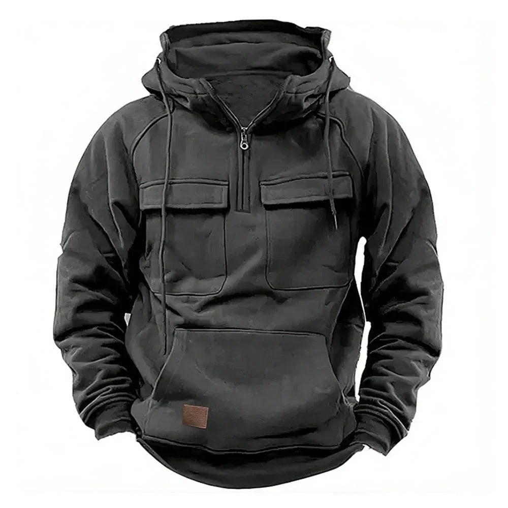 Levoire | Pull à capuche tactique robuste Gris