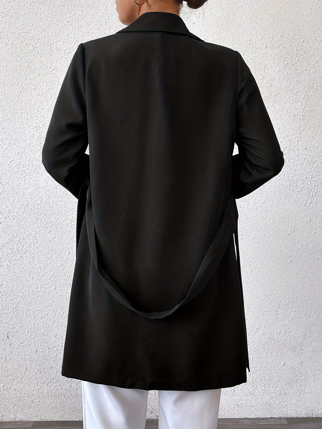 Levoire | Manteau En Tissu Réversible À Double Épaisseur Avec Ceinture À Nouer