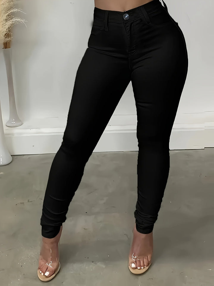 Levoire | Unicolores Pantalons En Jean Skinny Fit Lavés En Bleu Indigo Taille Haute