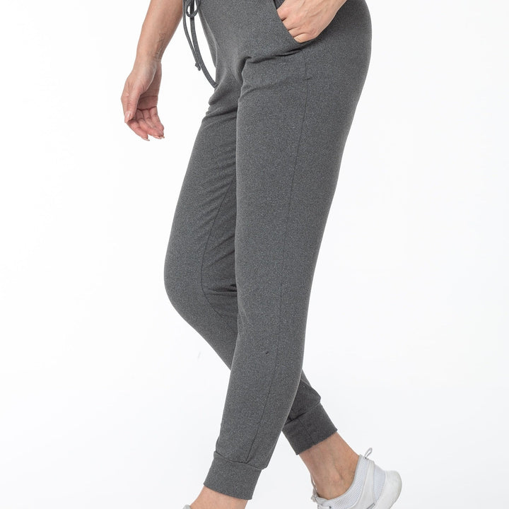 Levoire | Pantalons De Sport Confortables Pour Femmes Noirs À Taille Haute Gris foncé