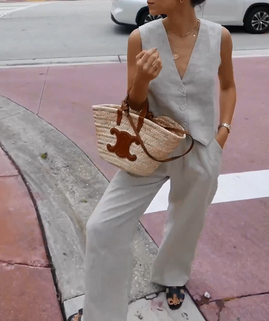 Levoire | Ensemble En Lin D'Été Gris