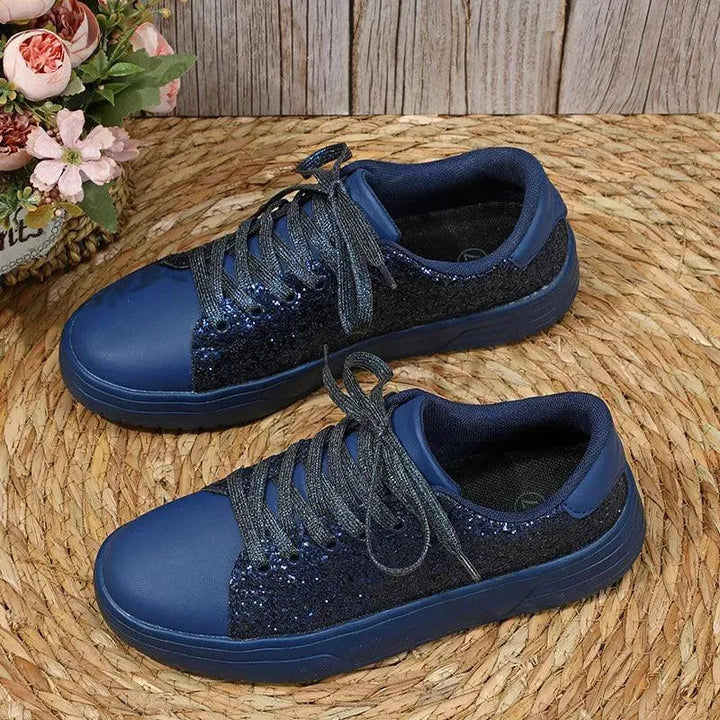 Levoire | Baskets scintillantes avec des paillettes Bleu